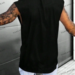 Unisex  LOS ANGELES BASKILI OVERSİZE KOLSUZ