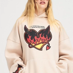Unisex Love Is Evil Sweatshirt Hoodie Gri