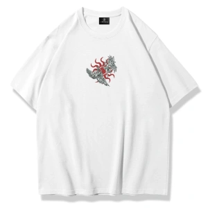 Unisex Lovers Tshirt Beyaz