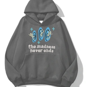Unisex Madness Never Ends Sweatshirt Gri