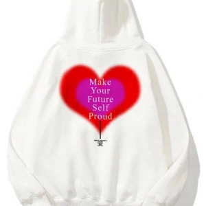 Unisex Make Your Future Sweatshirt Hoodie Beyaz