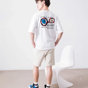 Unisex Man On The Moon 3 Kid Cudi Beyaz Tshirt