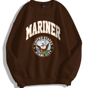 Unisex Mariner Bisiklet Yaka Sweatshirt