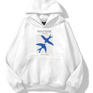 Unisex Matisse Abstract Doves Sweatshirt Beyaz