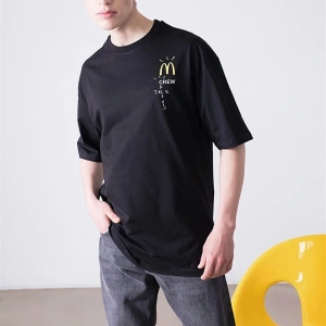 Unisex Mc Crew Cactus Jack Siyah Tshirt