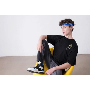 Unisex Mc Crew Cactus Jack Siyah Tshirt