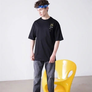 Unisex Mc Crew Cactus Jack Siyah Tshirt