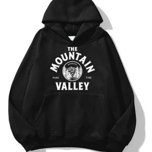 Unisex Mountain Valley Sweatshirt Siyah
