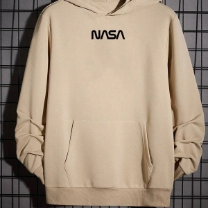Unisex Nasa Baskılı Sweatshirt KPP-Siyah-NS(Yazı)