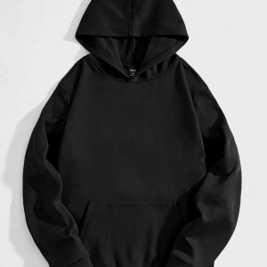 Unisex Never Baskılı Oversize Kapüşonlu Pamuklu Sweatshirt MAVİRENK