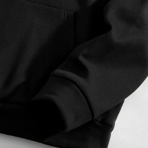 Unisex Never Baskılı Oversize Kapüşonlu Pamuklu Sweatshirt MAVİRENK