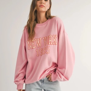 Unisex New York 1995 Bisiklet Yaka Sweatshirt