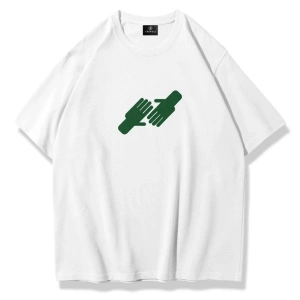 Unisex Nice To Meet You Tshirt Beyaz