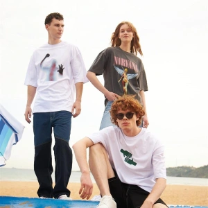 Unisex Nice To Meet You Tshirt Beyaz