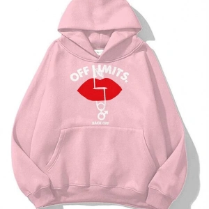 Unisex Off Limits Sweatshirt Hoodie Pembe