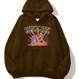 Unisex Out of Service Sweatshirt Gri
