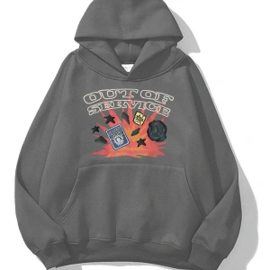 Unisex Out of Service Sweatshirt Gri