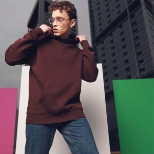 Unisex Oversize Basic Sweatshirt Hoodie Mor