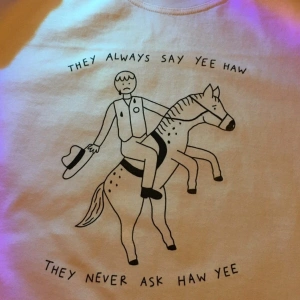 Unisex Oversize Cowboy Tshirt