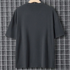 Unisex Oversize Kalıp Bina Ve Slogan Grafiği Düşük Omuz Harajuku Style