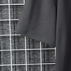 Unisex Oversize Kalıp Bina Ve Slogan Grafiği Düşük Omuz Harajuku Style