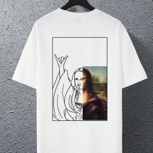 Unisex Oversize Kalıp Figürlü Grafik Harajuku Style