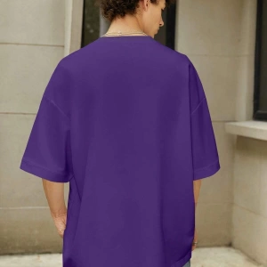 Unisex Oversize Kalıp Katı Damla Omuz Büyük Boy Harajuku Style