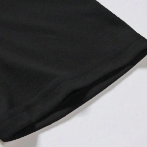 Unisex Oversize Kalıp Mektup Grafik Damla Omuz Harajuku Style