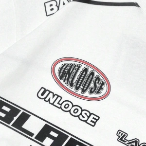 Unisex Oversize Kalıp Sloganlı Grafik Harajuku Style