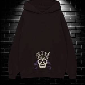 Unisex Oversize Kapüşonlu Kanguru Cepli Get High Stay High Baskılı Sweatshirt Hoodie