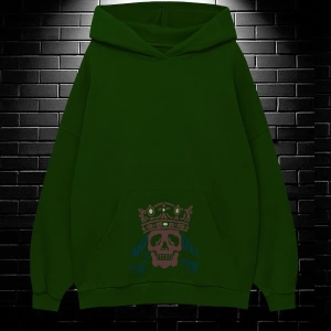 Unisex Oversize Kapüşonlu Kanguru Cepli Get High Stay High Baskılı Sweatshirt Hoodie