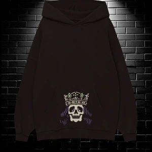 Unisex Oversize Kapüşonlu Kanguru Cepli Get High Stay High Baskılı Sweatshirt Hoodie Beyaz