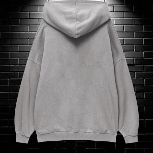 Unisex Oversize Kapüşonlu Kanguru Cepli Timberwolves Baskılı Sweatshirt Hoodie