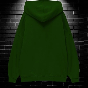 Unisex Oversize Kapüşonlu Kanguru Cepli Timberwolves Baskılı Sweatshirt Hoodie