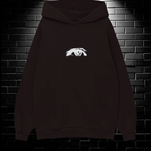 Unisex Oversize Kapüşonlu Kanguru Cepli Wıshful Baskılı Sweatshirt Hoodie