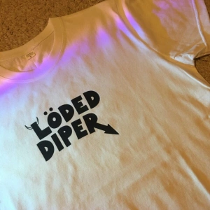 Unisex Oversize Löded Diper Tshirt