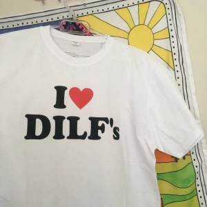 Unisex Oversize Y2k I Love Dilfs Tshirt