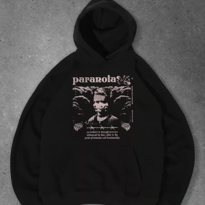 Unisex Paranoia Sweatshirt Siyah