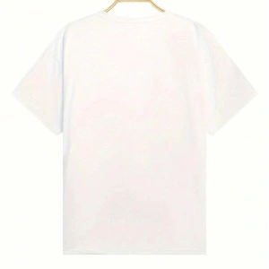 Unisex Paris Çizgi Baskılı Oversize %100 Pamuk