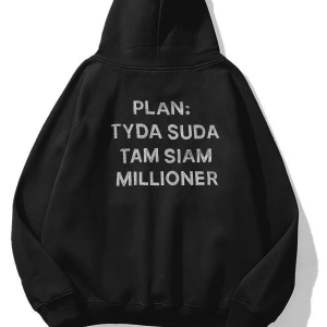 Unisex Plan Taş Baskılı Sweatshirt