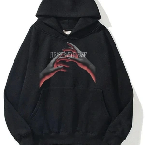 Unisex Please Baby Sweatshirt Hoodie Siyah