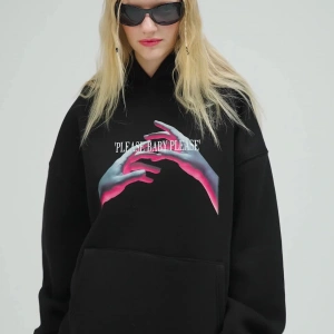 Unisex Please Baby Sweatshirt Hoodie Siyah