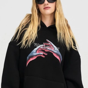 Unisex Please Baby Sweatshirt Hoodie Siyah