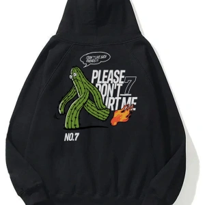 Unisex Please Dont Hurt Me Sweatshirt Hoodie Gri