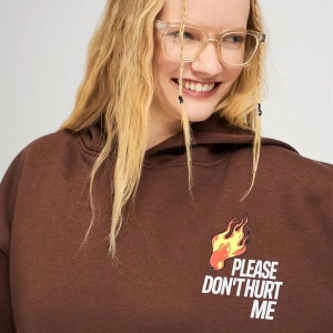 Unisex Please Dont Hurt Me Sweatshirt Hoodie Gri