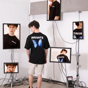 Unisex Private Siyah Tshirt