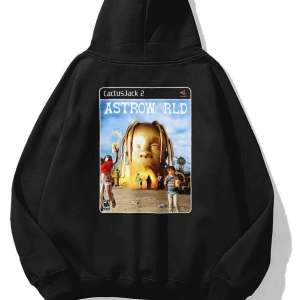 Unisex Ps2 Astroworld Sweatshirt Siyah