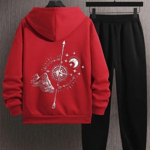 Unisex Pusula Sırt Baskılı Eşofman Takımı Kp-siyah-pusula-esh-siyah