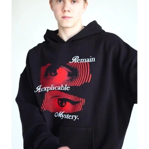 Unisex Remain Mystery Sweatshirt Hoodie Siyah