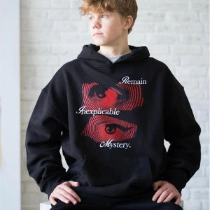Unisex Remain Mystery Sweatshirt Hoodie Siyah